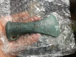 Nicely Decorated Bronze Age Axe Head 2