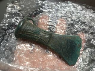 Nicely Decorated Bronze Age Axe Head 3