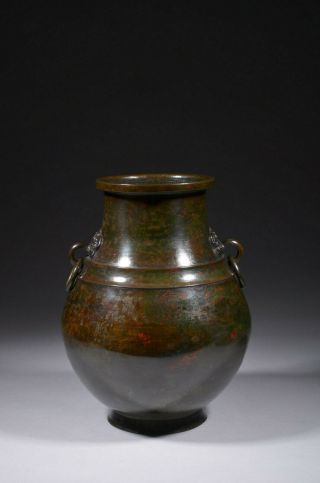 Large Antique Chinese Bronze Vase,  Ming Or Qing Dynasty.