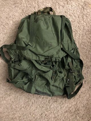 Us Military Alice Combat Field Pack Large Lc - 1 Rucksack W/ Frame