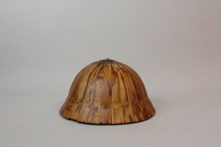 Very Unusual Bamboo Japanese Imperial Army Bamboo Helmet.  1935 - 1945 W37