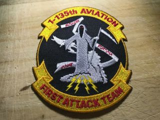 1980s/1990s? Us Army Patch - 1 - 135th Aviation First Attack Team -
