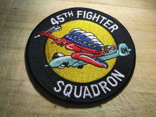 1980s/1990s? Us Air Force Patch - 45th Fighter Squadron - Usaf Beauty