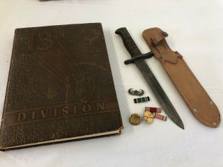 Ww2 Paratrooper Named Airborne Grouping Theater Made Fighting Knife