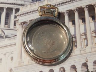 Antique Raymond Pocket Watch Case Only,  Open W Crystal,  14k White Gold