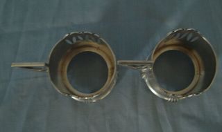 Two Art Nouveau WMF silver plate glass holders 6