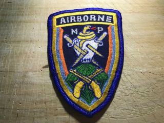 Cold War/vietnam? Us Army Patch - Airborne Mp Military Police - Beauty
