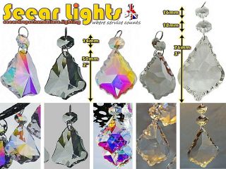 Chandelier Droplets Leaf Prisms Beads Drops Antique Ab Or Clear Glass Crystals