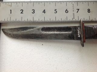 Robeson Shuredge USMC U.  S.  M.  C.  Been Carried And But Not Over Sharpened.  Red 7