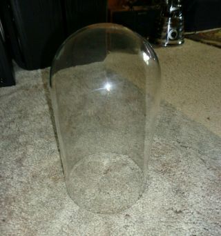 Vintage Glass Dome Globe For Kundo Anniversary Clock 10 " High,  5 1/2 " Diameter