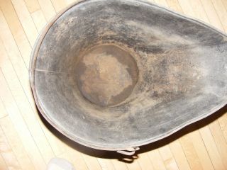 Antique Coal Scuttle Bucket Vtg Primitive Metal Ash Shovel Bail Handle 4