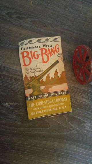 Vintage Conestoga Big Bang 6F Light Field Cannon & Brochure 4