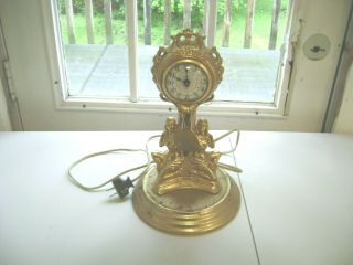 Vintage United Clock Company No 940 Deco With Pendulum Not Parts/rep