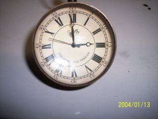 Vintage Clock " Per Mare Per Terram " (by Sea,  By Land) Royal Navy