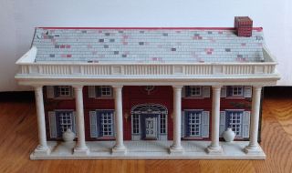 Vintage Marx Tin Litho 1859 Brick House From The Civil War Playset Building Only