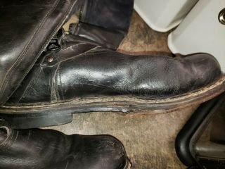 WW2 German Luftwaffe Pilot Leather Flight Boots - Equipped with Electric Heat 5