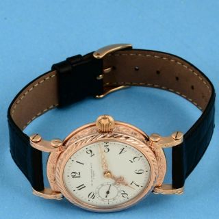 PATEK PHILIPPE ARTISTIC 14K SOLID GOLD CERTIFICATE VINTAGE MOVEMENT 11