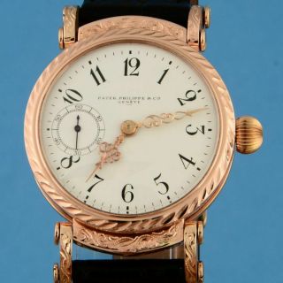 PATEK PHILIPPE ARTISTIC 14K SOLID GOLD CERTIFICATE VINTAGE MOVEMENT 2