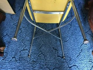 60s Mid Century Modern Heywood Wakefield Hey Woodite Children ' s School Chair Yel 2