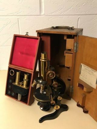 Early 20th Century Complicated Microscope By Ernst Leitz