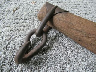 Antique Single Tree Horse Wagon Harness Vintage Oak Wood Cast Iron 26 