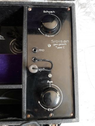 Vintage Violet Ray High Frequency Stimulator Machine SIBISAN 9 Wands 7