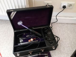 Vintage Violet Ray High Frequency Stimulator Machine SIBISAN 9 Wands 8