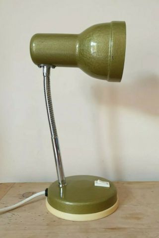 Vintage Desk Table Lamp Endon Green Retro Mid Century Modern Green 1960 