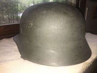 Wwii German Helmet W/ Liner And Chinstrap Stamped Ee66