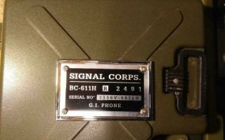 Vintage Looking Signal Corps BC - 611H Style Novelty G.  I.  Telephone 4