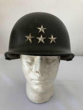 4 Star Generals U.  S.  Combat Helmet From Estate
