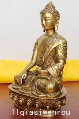 Tibet Tibetan shakyamuni bronze buddha antique old bronze statue 4