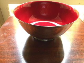 Reed & Barton 104 Red Silverplated Ware Bowl