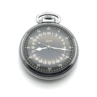 Rare Elgin Gct Master Navigation Military Pocket Watch An - 5740 Wwii 22 Jewels