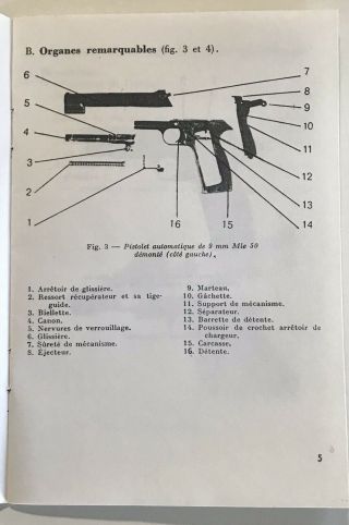 French MAC 50 Pistol Technical Guide 3