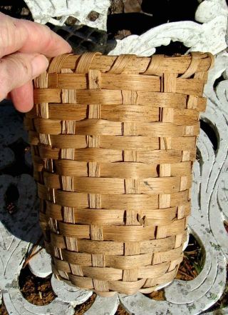 Antique Primitive Small Split Oak Berry Basket - Handmade - South Georgia