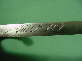 French M1866 Chassepot Bayonet St.  Etienne 1871 4