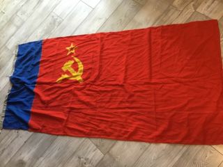 Rare Socialist Rsfsr Ussr Flag Navy Fleet Wool Soviet
