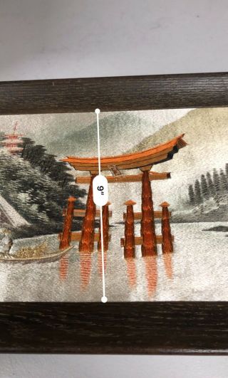 Vintage Hand Woven Silk - TAPESTRY - WALL HANGING - PICTURE - ART - Japanese 3