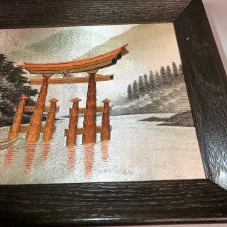 Vintage Hand Woven Silk - TAPESTRY - WALL HANGING - PICTURE - ART - Japanese 6