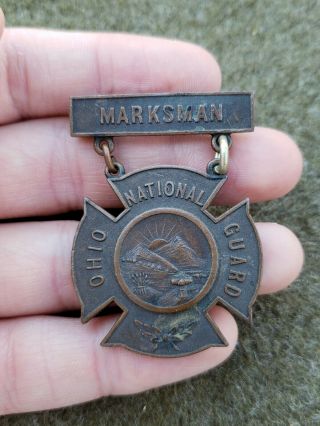 Indian Wars Us Army Ohio National Guard Marksman Medal