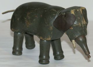 Antique Schoenhut Humpty Dumpty Circus 4.  5 " Elephant,  Painted Eyes