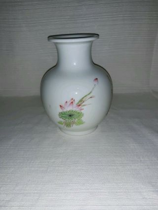 Wang Yue Tai Teaco.  Floral Vase Handpainted