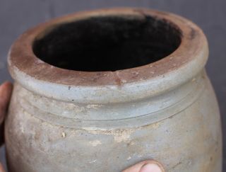 Rare Antique AP Donaghho West Virginia Stoneware Crock Jar Antique Pottery 4