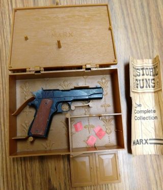 Vtg Marx Collectors Historic Guns In Miniature U.  S.  Army.  45 Auto W/case,