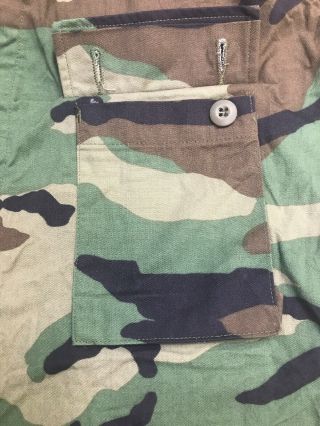 ARMY Surplus US Military Woodland Camo Shirt BDU XLarge Long XL 8415 - 01 - 084 - 1652 3