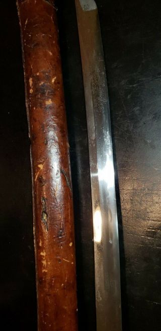 WwII Japanese Army officer ' s samurai sword antique shin gunto collectible 7