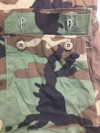 ARMY Surplus US Military Woodland Camo Shirt BDU XLarge Regular 8415 - 01 - 084 - 1651 3