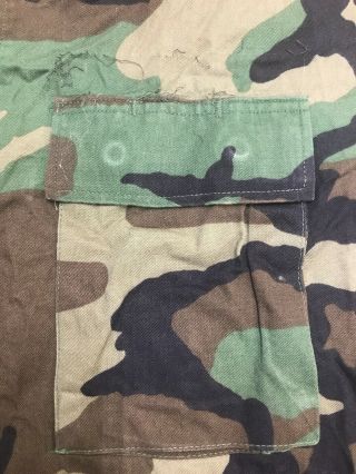 ARMY Surplus US Military Woodland Camo Shirt BDU XLarge Regular 8415 - 01 - 084 - 1651 4