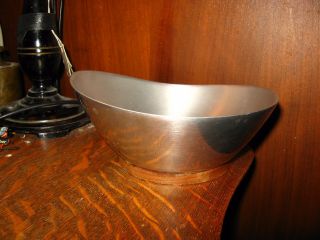 Brown Bigelow Bowl - Vintage Mid Century Modern Aluminum B&b Remembrance Dish